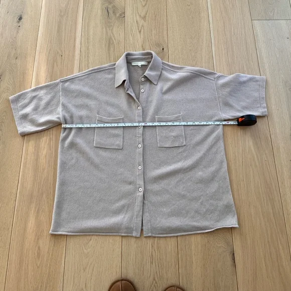 NakedCashmere Rue Button -Up Light Dusty Rose Shirt. size S - Picture 13 of 16